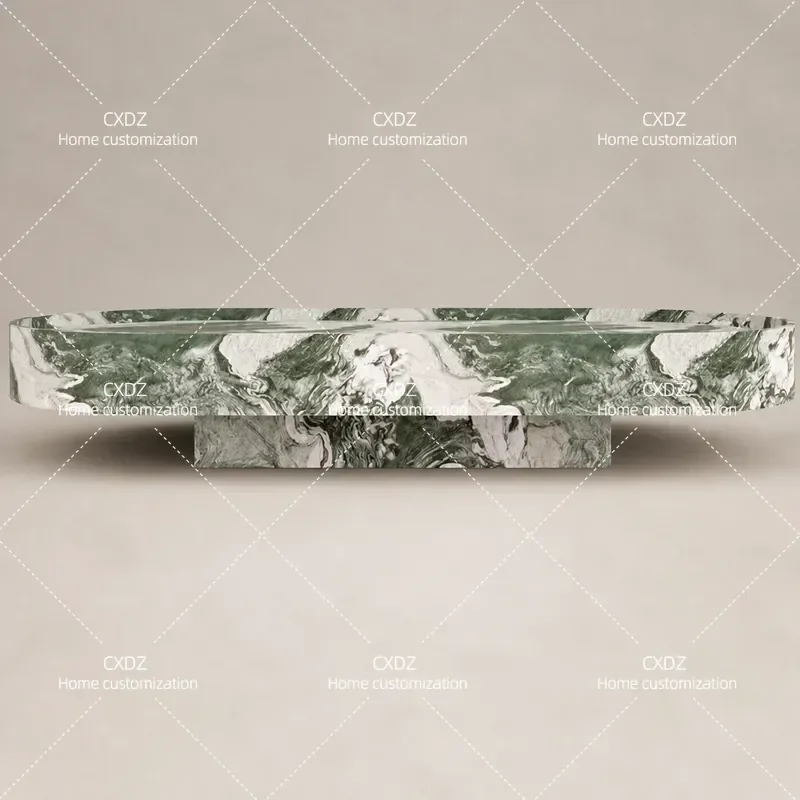 Marble Round Coffee Table Set for Living Room 2025 New Luxury Home Furniture High End Modern Design Centerpiece