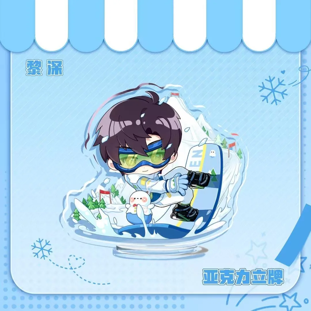 Игра Love and Deepspace Sylus Rafayel Caleb Xavier Zayne Скейтборд Акриловая фигурка Стенд Модель Настольный дисплей Стоящие выставки