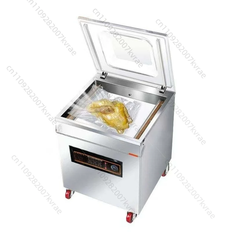 Commercial Automatic Vacuum Packaging Machine, Large Evacuation & Compression for Cooked Food