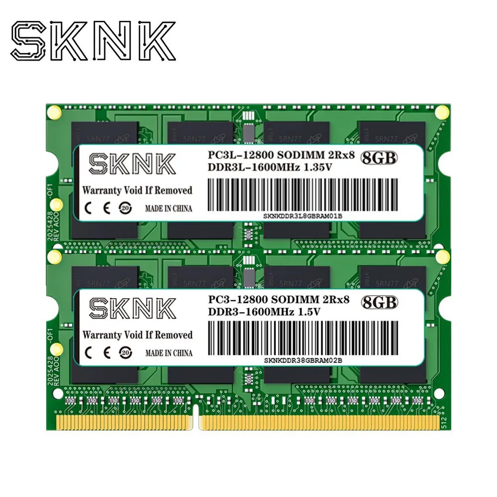 2 шт. DDR3 4 ГБ DDR3L 8 ГБ 1333 1600 МГц DDR4 16 ГБ 8 ГБ 2133 2666 МГц Sodimm Память 1,35 В 1,5 В PC3/PC3L-12800S PC4-19200S Оперативная память для ноутбука