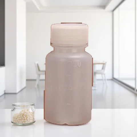 10ml 50ml 100ml 200ml mezun plastik su şişesi ölçekli yarı şeffaf örnekleme PE küçük ağız sıvı Solvent ambalaj