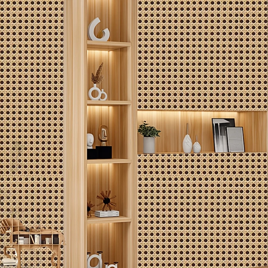 Vintage Wicker Style Self-Adhe - Vintage Fashion Wallpaper ulasan dan harga
