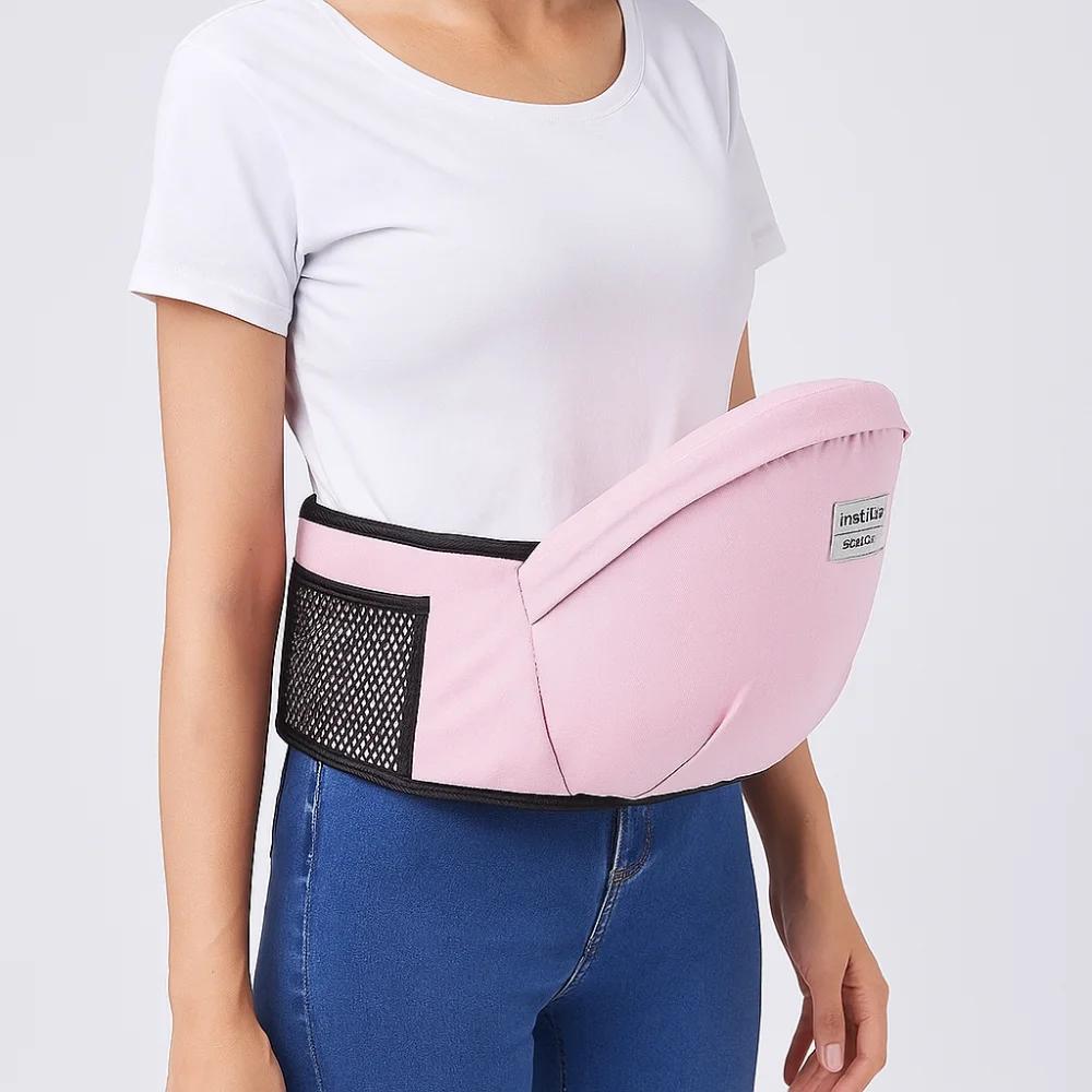 تنفس الطفل الناقل الوليد الجبهة عقد الرضع الكنغر حقيبة الطفل الخصر البراز مادة لينة نوع عقد أفقي #4