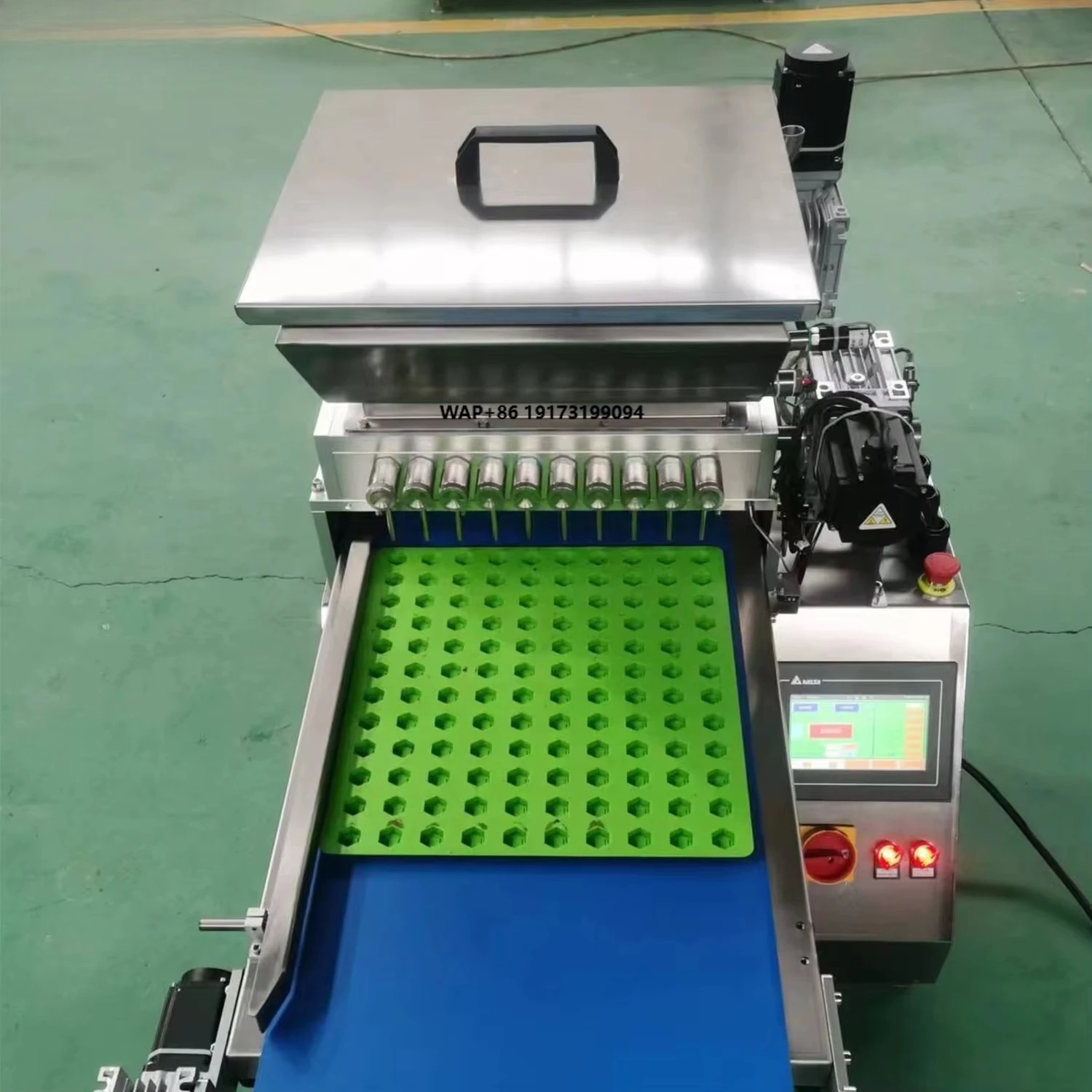 Máquina de sobremesa para hacer caramelos de chocolate, piruletas, ositos y dulces de gelatina dura, y máquina depositadora de gomitas