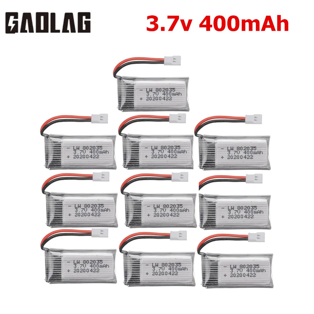 3.7V 400mah 802035 Lipo Battery For H107 H31 KY101 E33C E33 U816A V252 H6C RC Quadcopter Drone Spare Parts