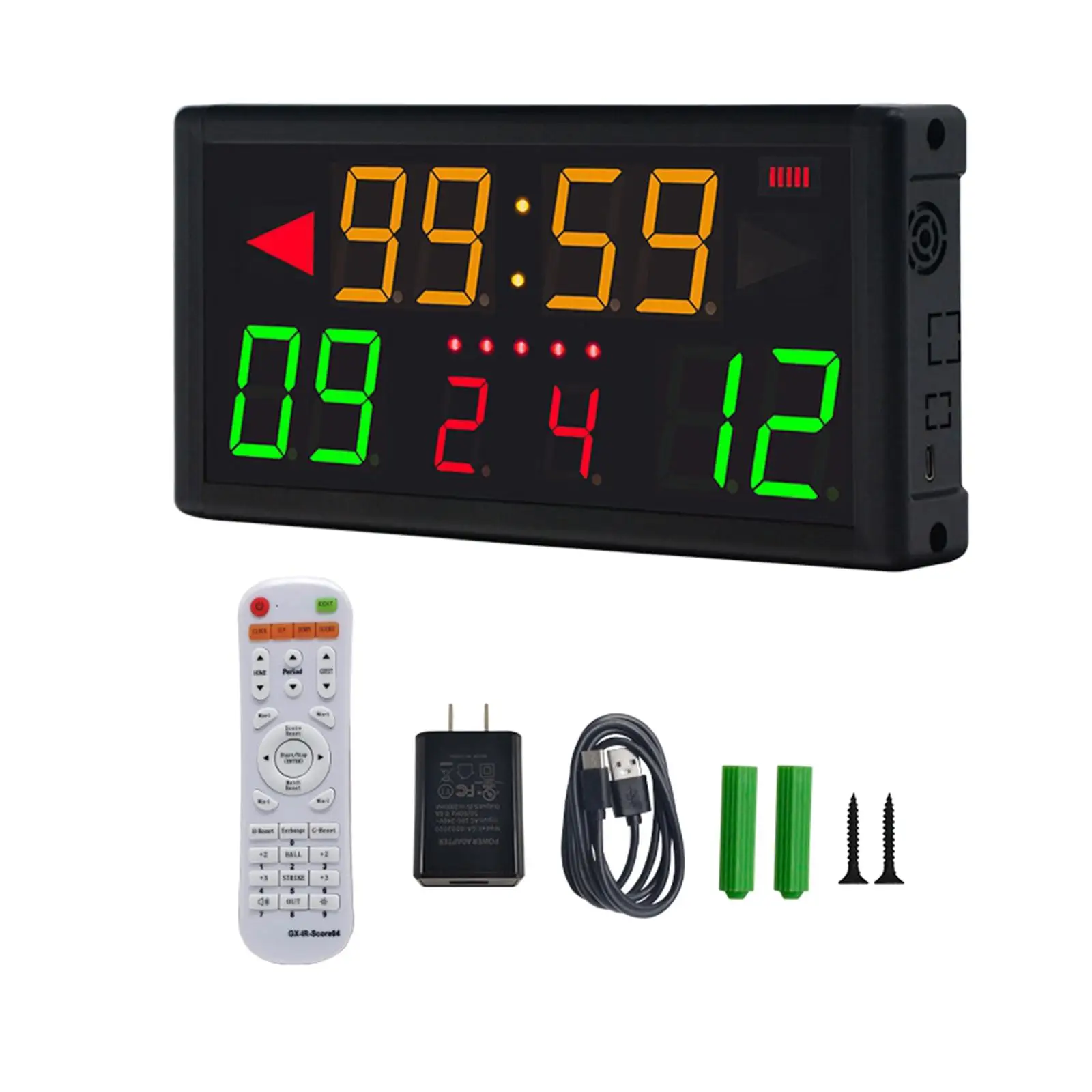 Digital Scoreboard Volleyball LED Display Durable Remote Control Score Clock