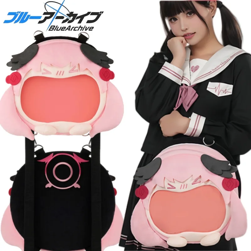 

New Blue Archive Big Mouth Backpack Cartoon Koharu Itabag Holiday Gift Anime Goods Commuting Large Capacity Portable Storage