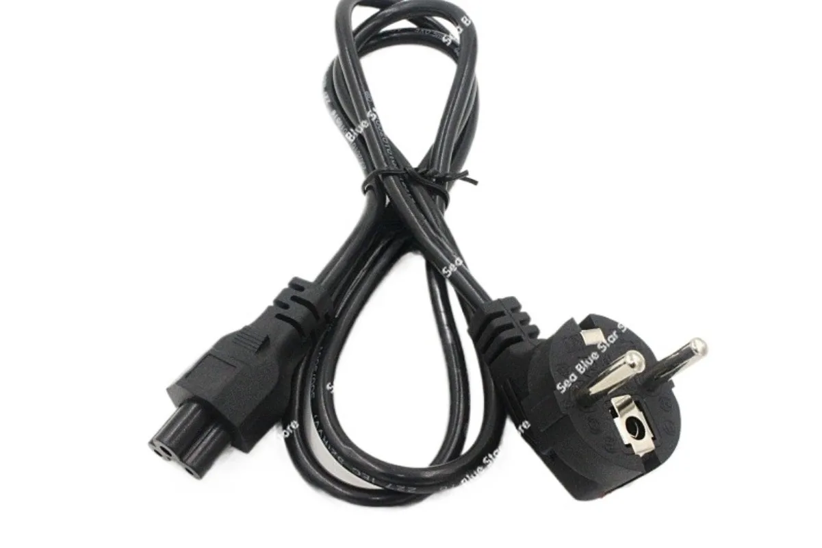 Power Cord  1.2 Meters, Plug Cable VDE Three-plug Plum Blossom Power Cord Accessories, Suitable for Monitors,