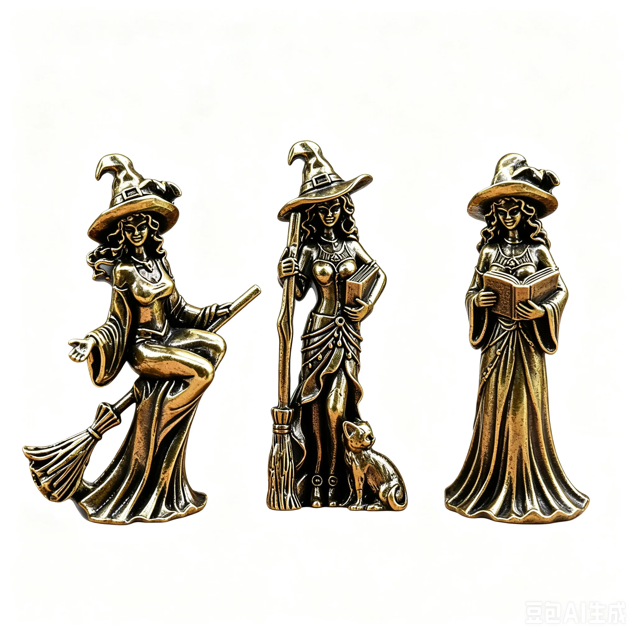 Figure Home Decor Broom Witch Magic Witch Piece Decoration Desktop Crafts Ornaments