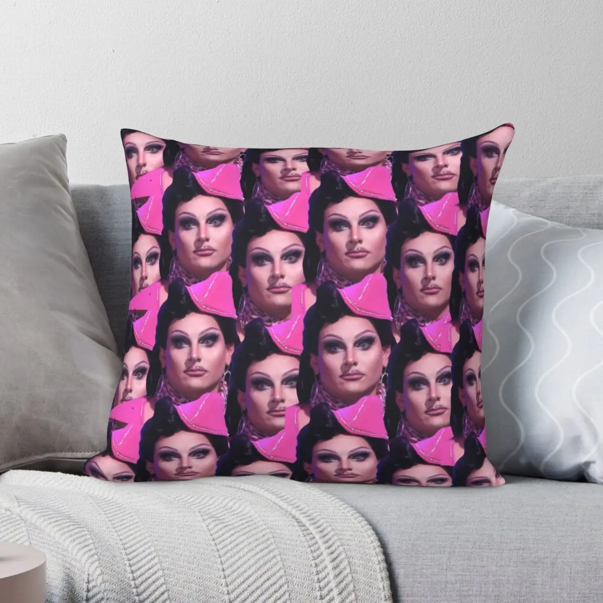 Jan Face Crack Meme Design Pillowcase Polyester Linen Velvet Pattern Zip Decor Throw Pillow Case Sofa Cushion Cover