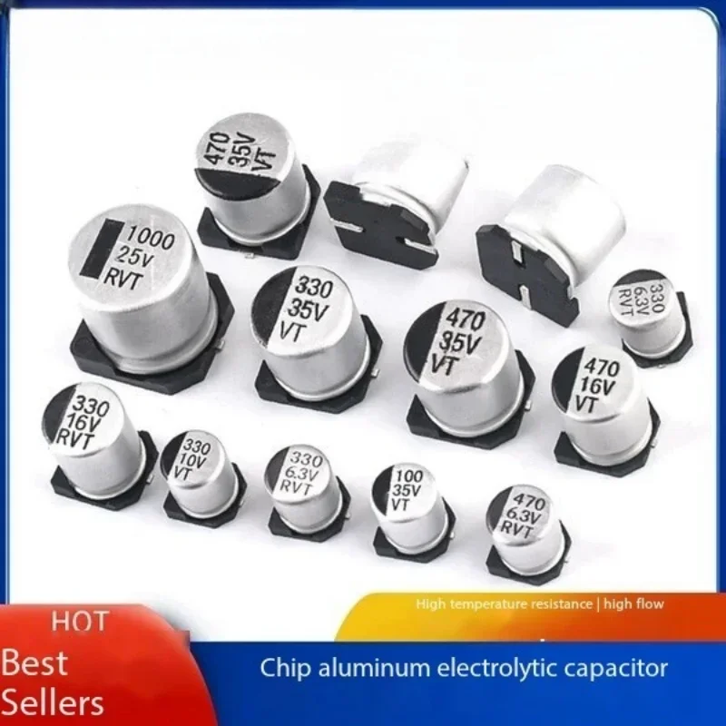 10PCS SMD ALUMINUM ELECTROLYTIC CAPACITOR SMD 16V 25V 35V 50V 100UF 220UF 470UF 47UF