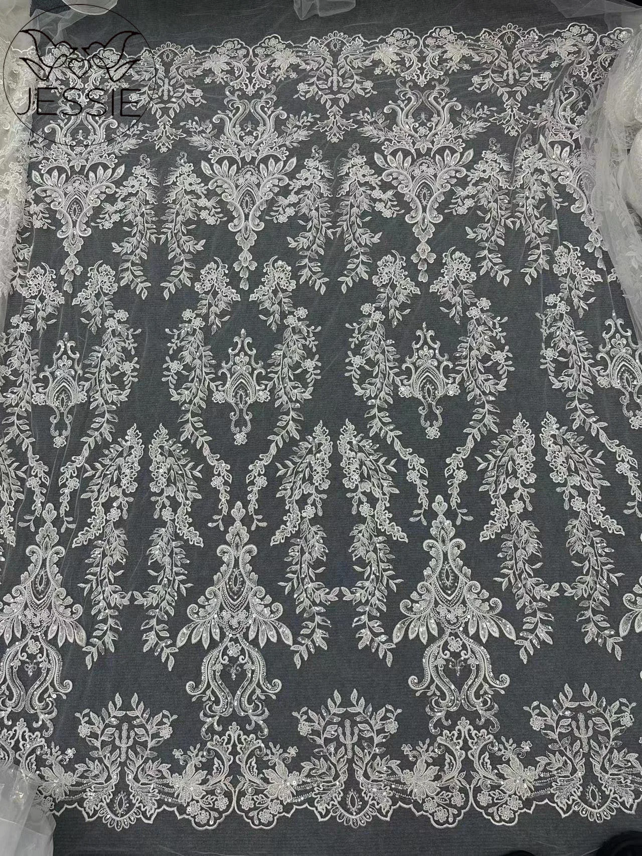 

Nigerian African Lace Fabric 2024 New On Sale High Quality Hamdmade Beads Bridal Lace Fabric Luxury Sequins 5Y Free Shopping