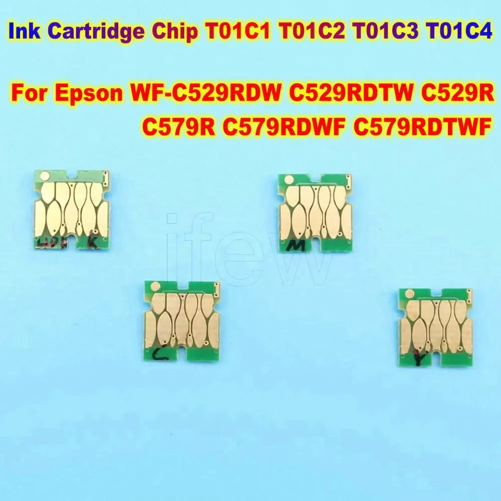 Ink Cartridge Chip T01C Printer Chip T01C1 T01C2 T01C3 T01C4 For Epson WF C529RDW C529RDTW C529R C579R C579RDWF C579RDTWF Chip