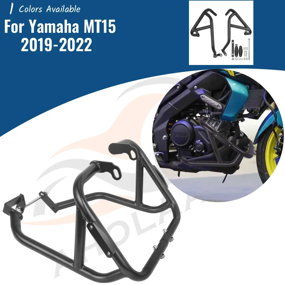 

For MT 15 Crash Bar Engine Side Guard Bumper Frame Falling Protector For Yamaha MT15 MT-09 2019-2024 Motorcycle Accessories