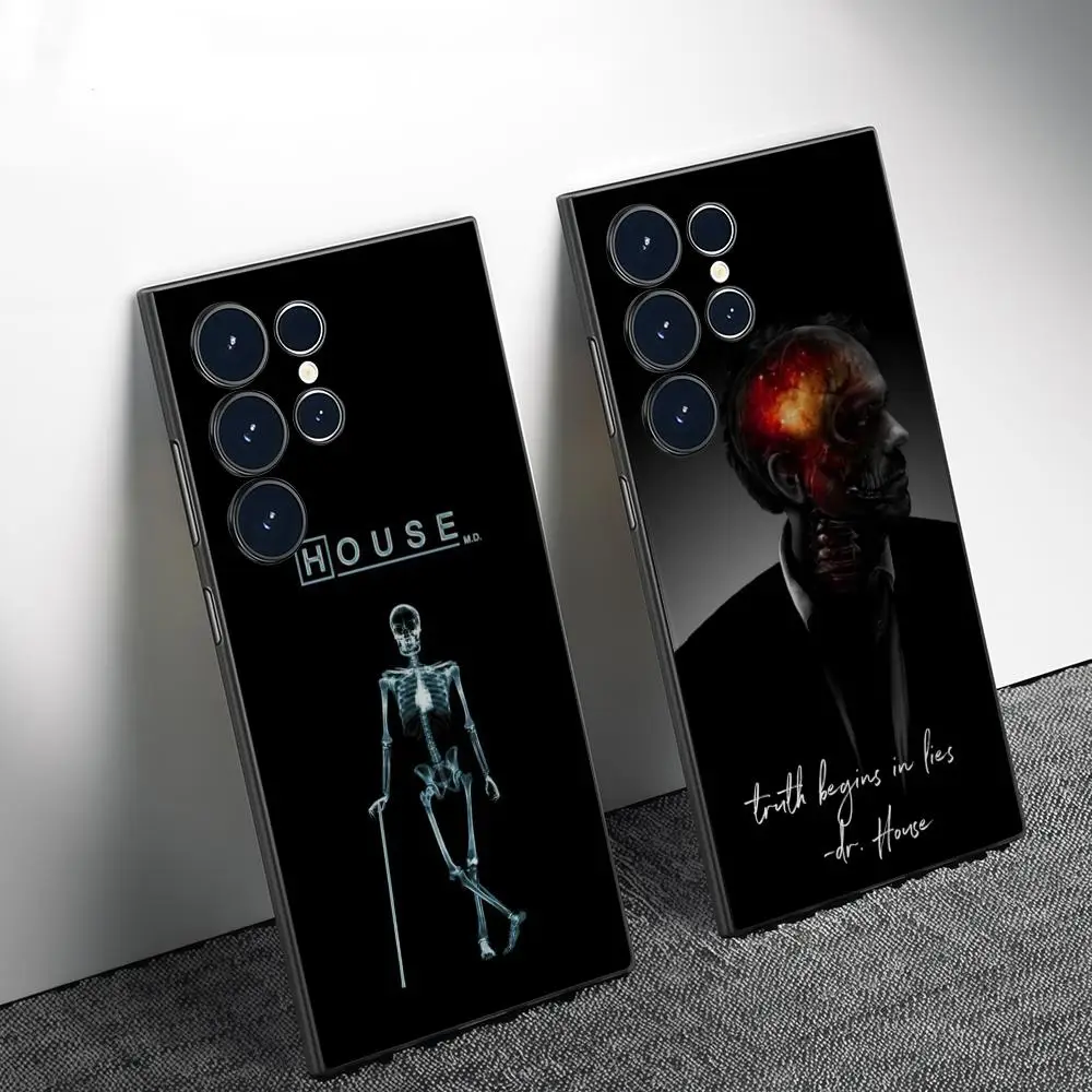 Movie D-Dr H-House Phone Case For Samsung Galaxy S26 S25 S24 S22 S23 Ultra S21 S20 Plus Frosted Full Soft Case