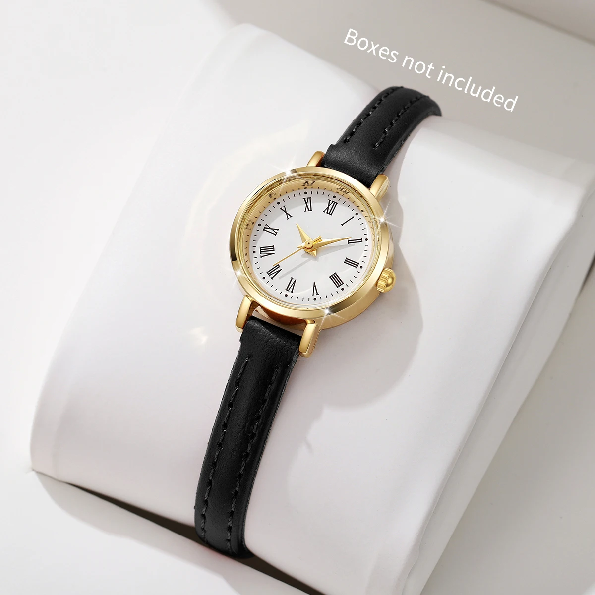 Fashion Small Dial Women Watches Ladies Leather Strap Quartz Wristwatch Reloj Mujer Girls Clock Gift（Without Box）