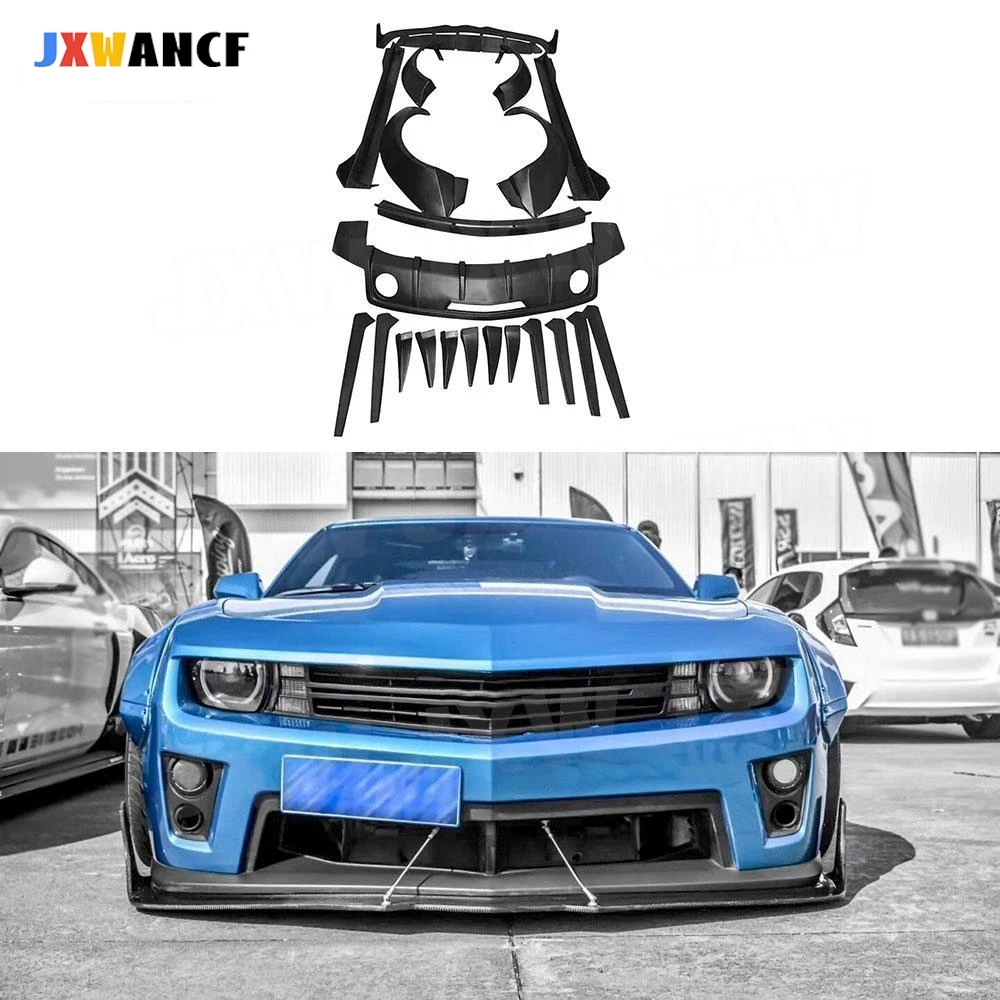 

JXWANCF FRP Material Front Bumper Diffuser Lip Wings Case For Chevrolet Camaro 2012-2016 Auto Car Decoration
