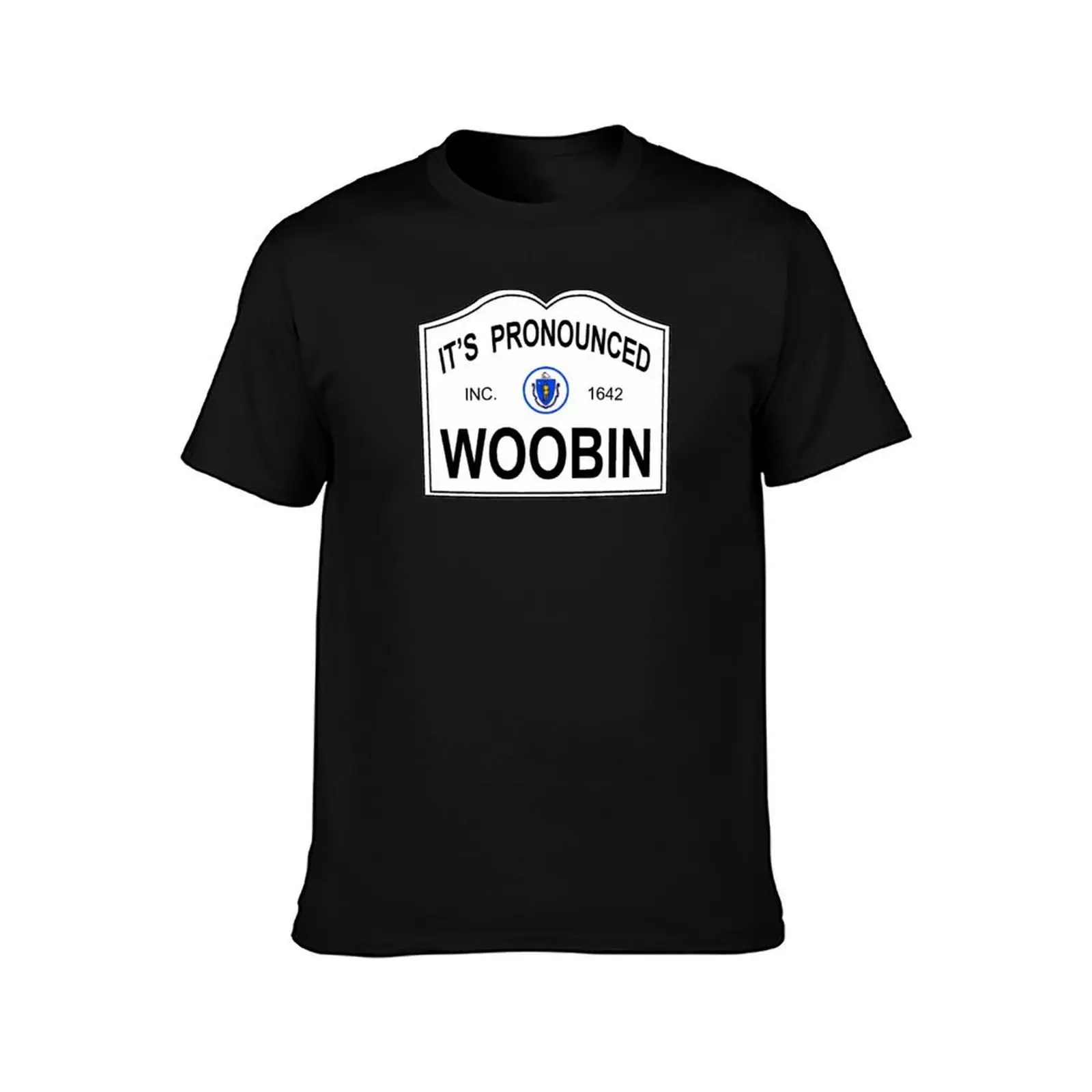 It's Pronounced WOOBIN - Woburn MA T-Shirt, Summer Casual Cotton Tee, Oversized Streetwear Tops, Vintage Graphic Print