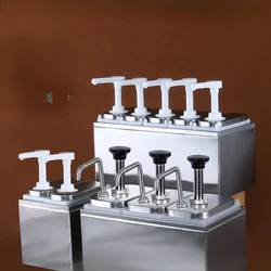 Special stainless steel sauce pump for milk tea shops, jam, fructose, syrup, sugar pressure bottle, press bottle