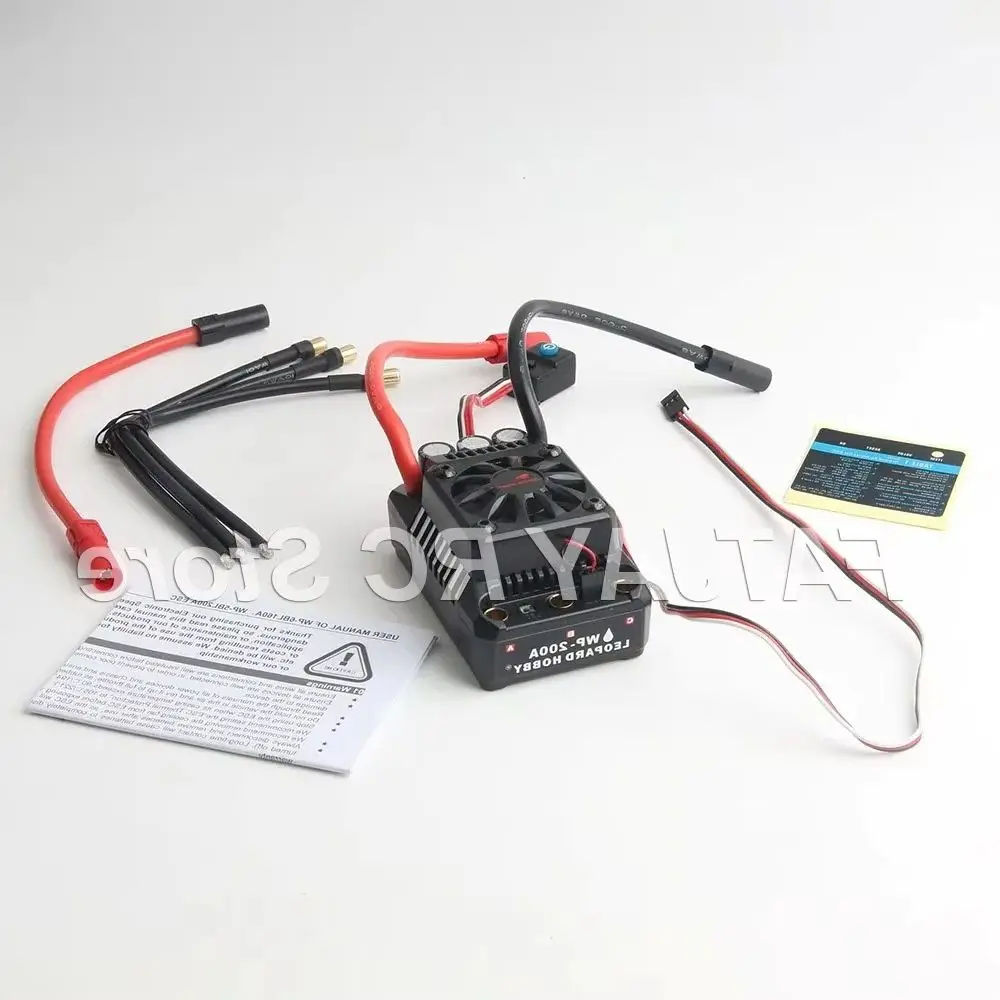 Waterproof ESC FATJAY LEOPARD HOBBY WP-200A 3-8S LiPo Sup BEC 6A 25A Max RC Boat