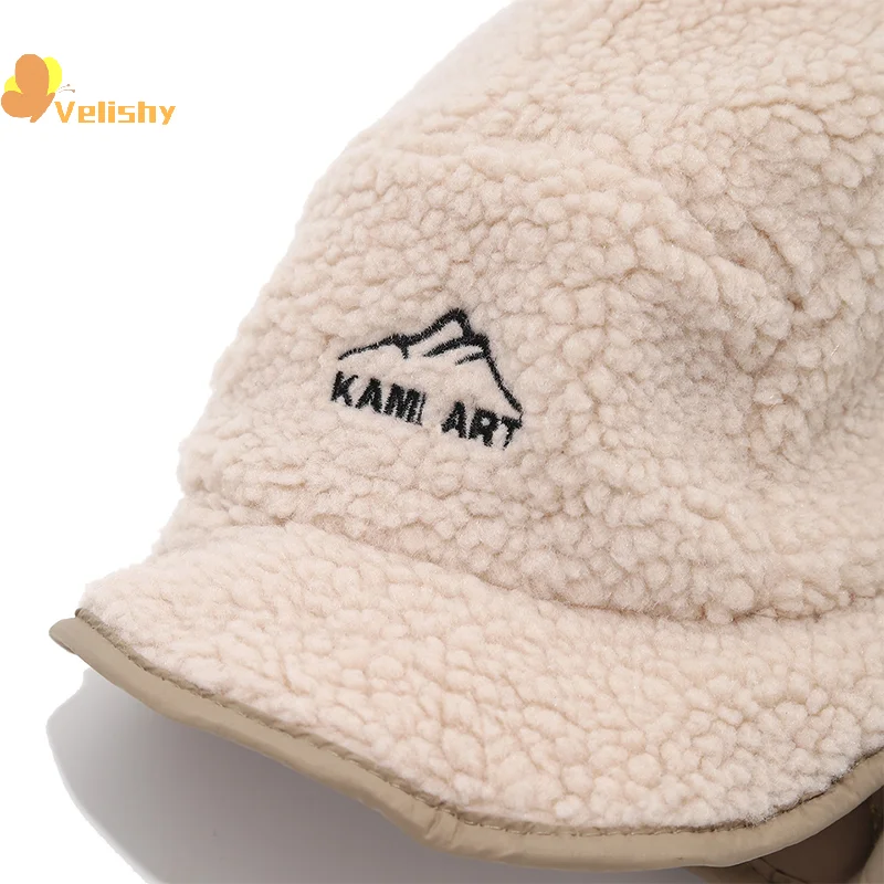 الشتاء الرجال النساء الصياد طيار جندي إيرفلاب دافئ مقاوم للماء تزلج أسفل قبعة منفذها غطاء الأذن حماة القبعات عكسها يمكن ارتداؤها #6