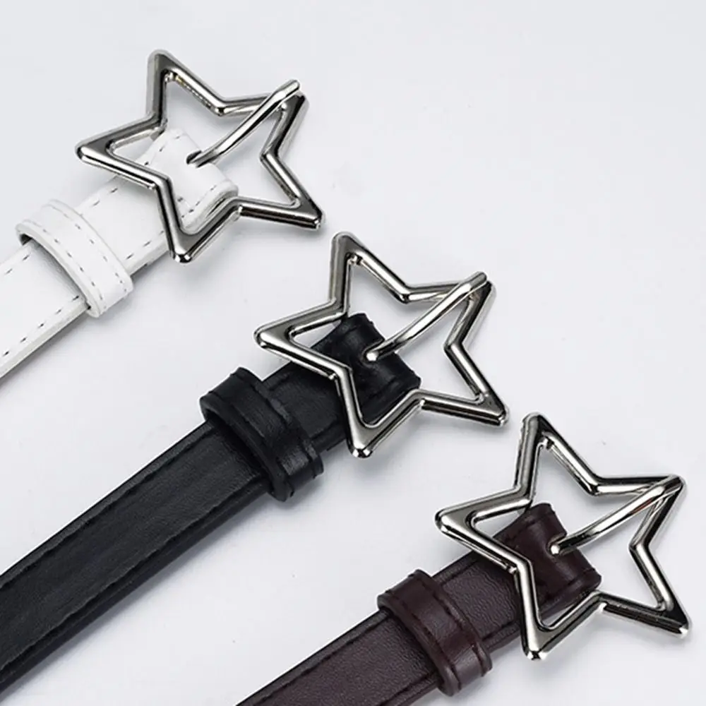 Thin Belt Leather Belt Corset Waist Accessories Dress Jeans Belts Five Pointed Star Waist Strap Waist Belt Children