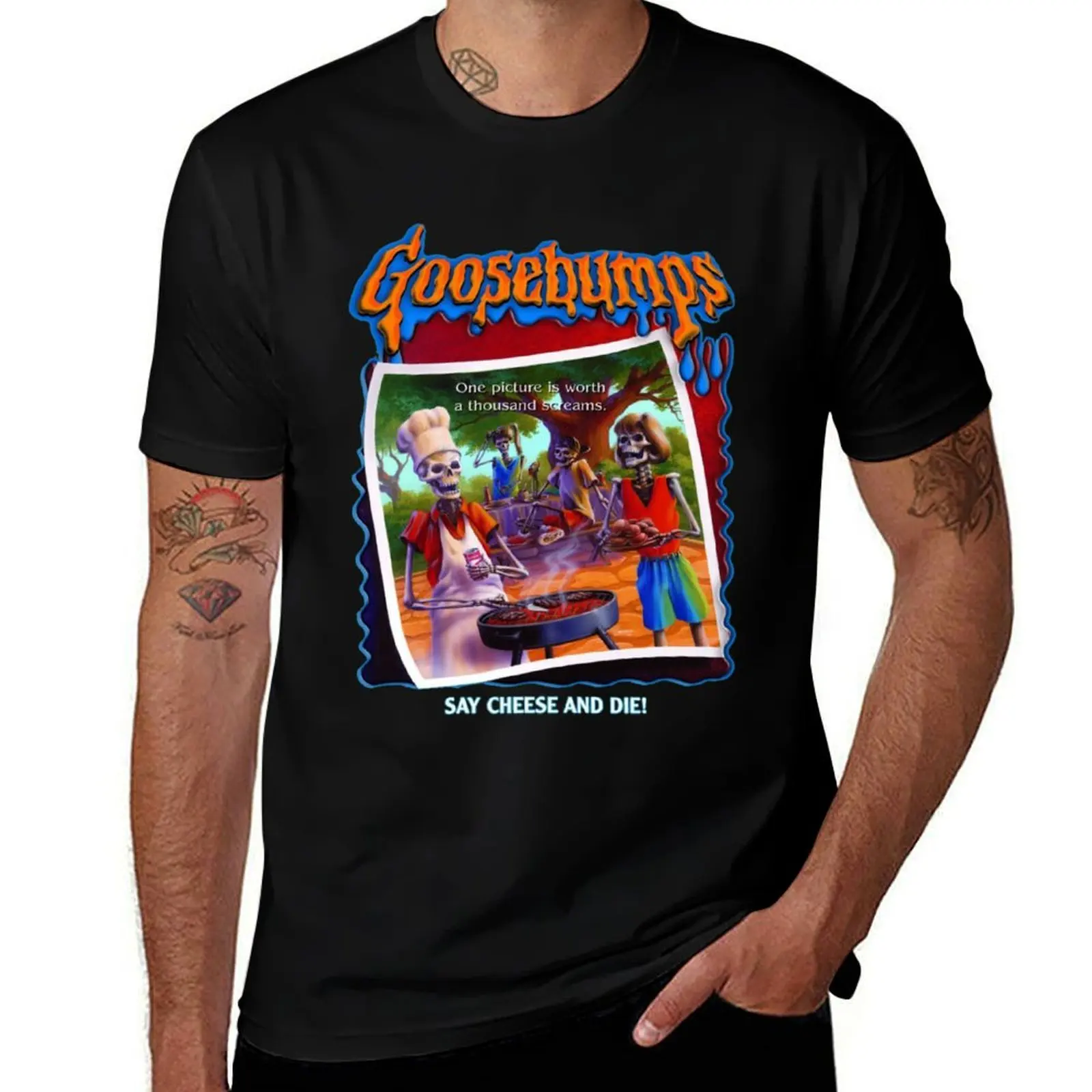 Goosebumps Say Cheese T-Shirt Holiday Simple Tee Shirt T-Shirt