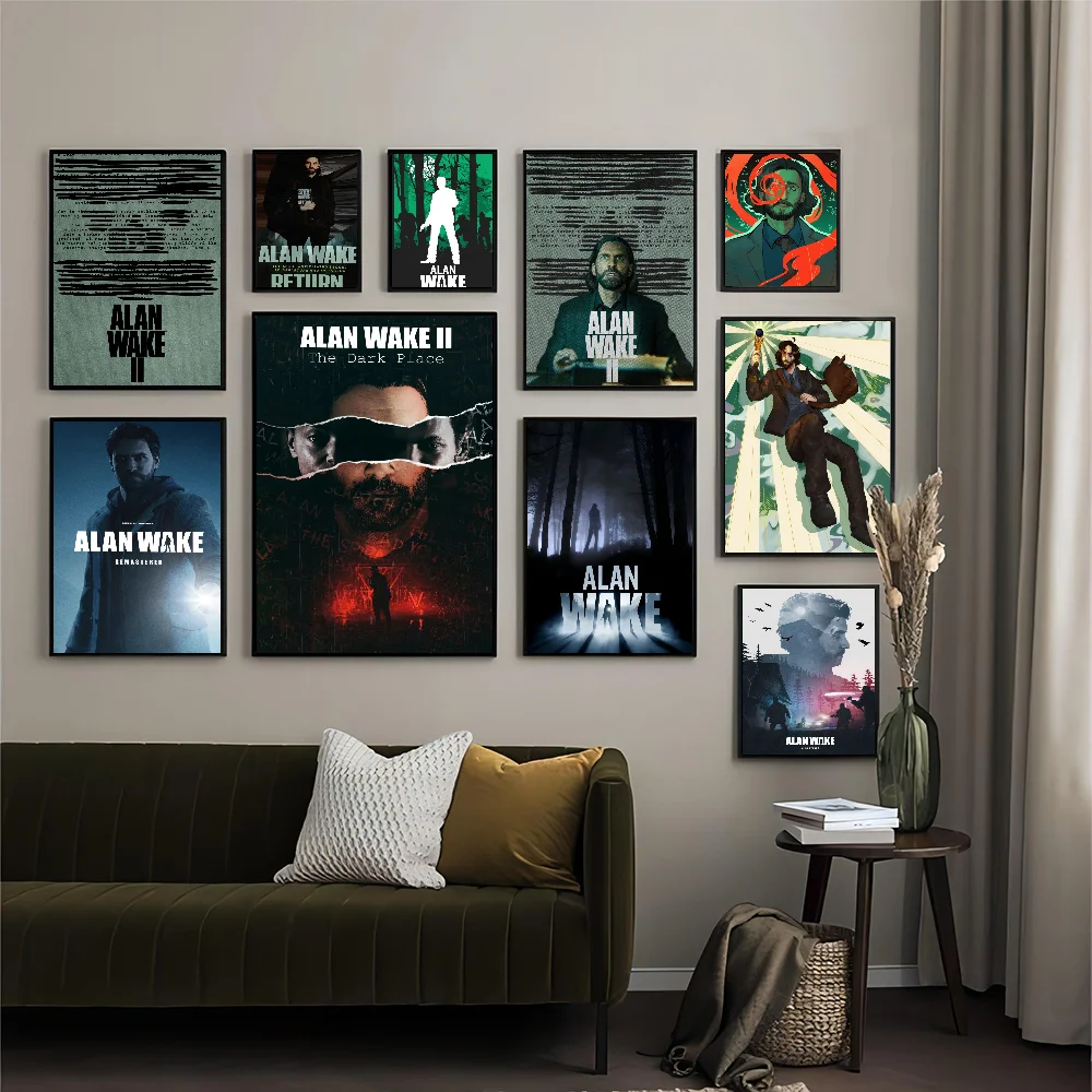 Alan Wake Horror Game Posters And Prints Canvas Printing Wall Art Picture For Living Room Home Decor Gifts