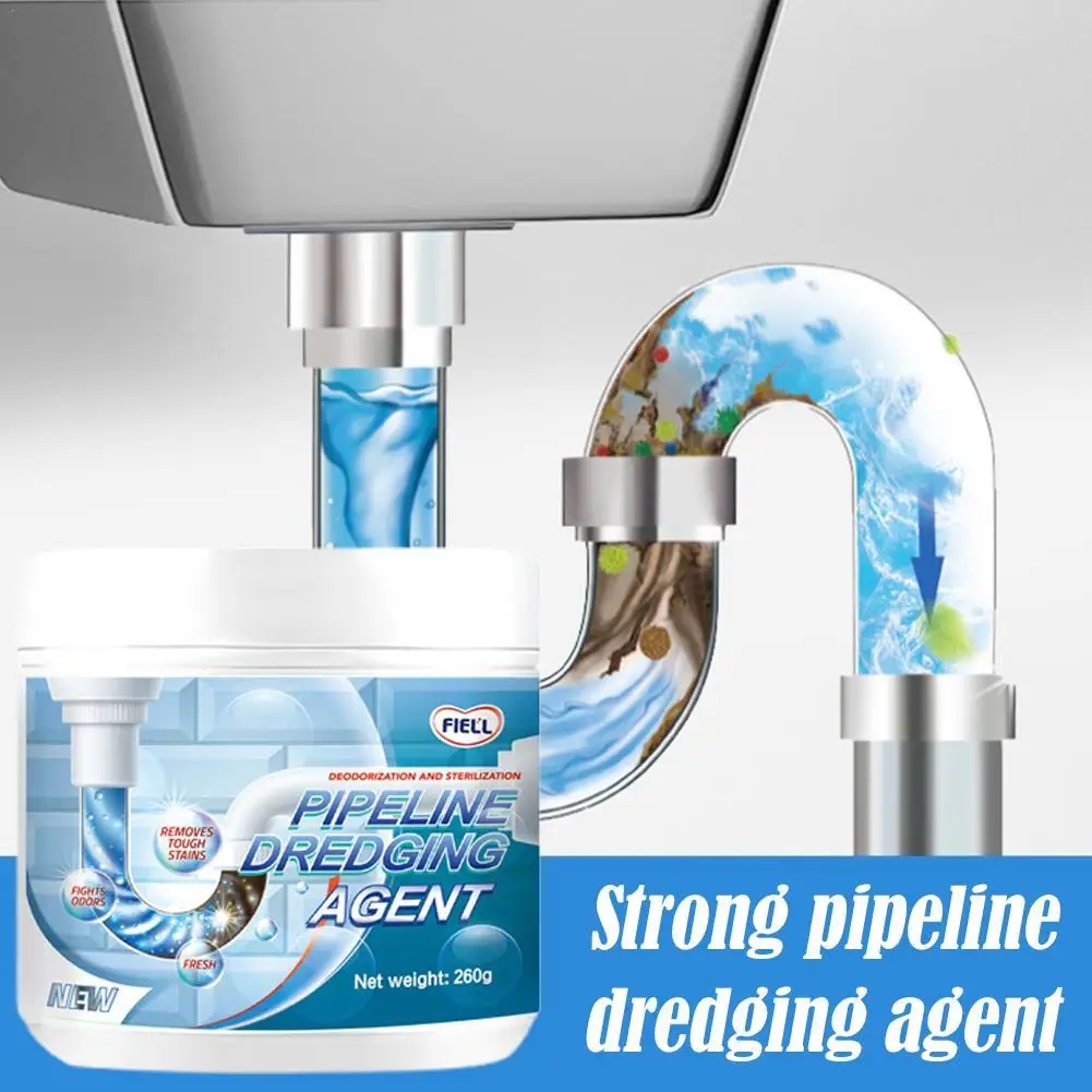 

Powerful Pipe Dredging Agent Quickly Break Down Blockages - Efficiently Dissolve Oils Long Lasting Fresh Scent For Kitchen