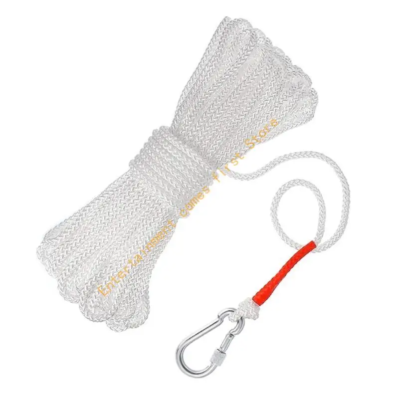 Braided Polypropylene Line Spring Hooks Life Rope Single Hook Rope 55KD