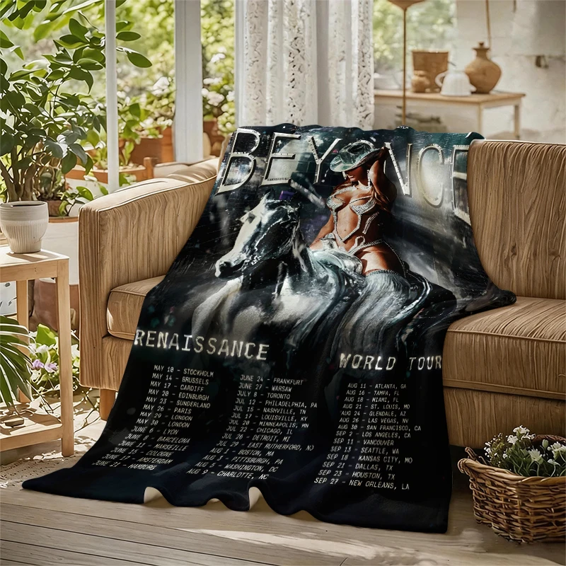 Diva Beyonce Renaissance 2023 Flannel Blanket Soft Warm Christmas Halloween Blanket for Lightweight Cozy Room Home Decor Gifts