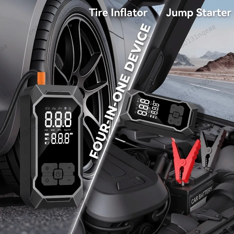 Cross-border Emergency Start Power Supply, Inflatable All-in-one Machine, Wireless Air Pump on Board, Portable Car