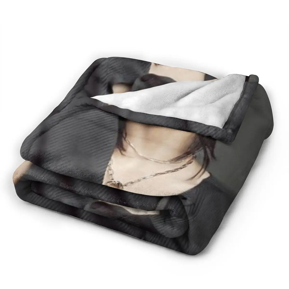 Hot-KPOP-Like-Stray-K-Kids-Hyunjin Blanket Flange Textile Decor Portable Super Soft Throw for Home Office Plush Thin Quilt