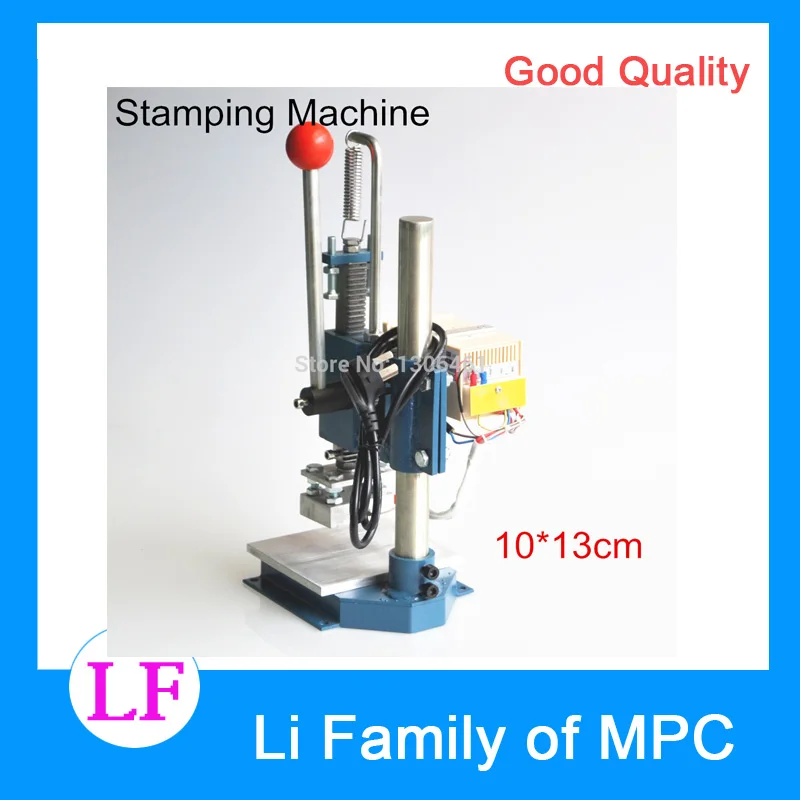 1 conjunto manual de máquina de estampagem a quente, impressora, máquina de gravação de couro, 220v/110v