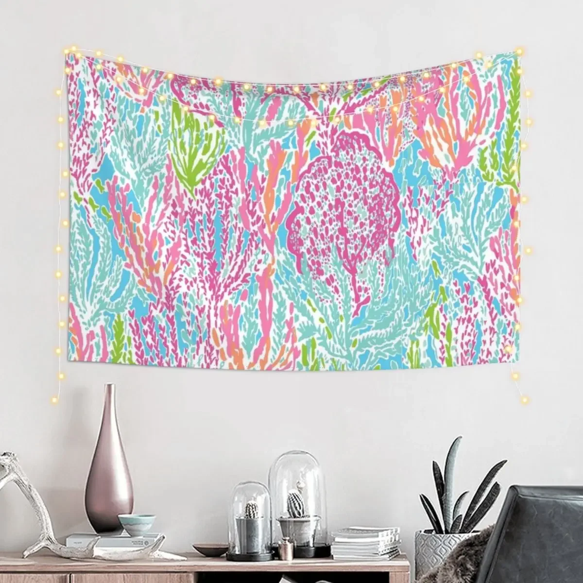 Lilly Inspired Print Tapestry Wall Deco Decorative Wall Murals Tapestry