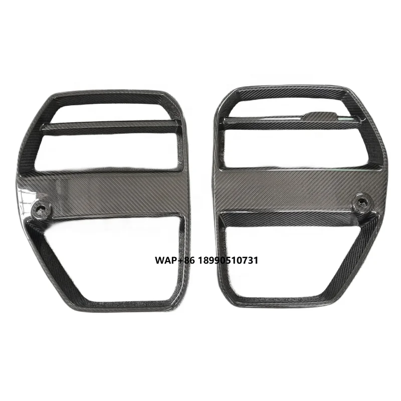 

High quality V Style Dry Carbon Fiber Front bumper grill Front Grille For G80 M3 G82 M4 Center Dry Carbon Fiber grid