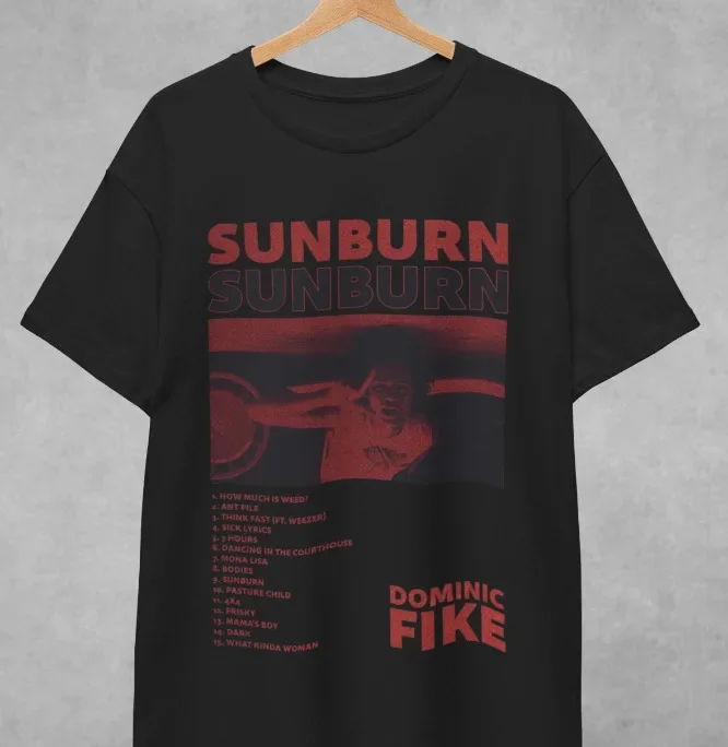 Dominic Fike Unisex T-Shirt Sunburn Album Tee Gift For Fans S-5Xl