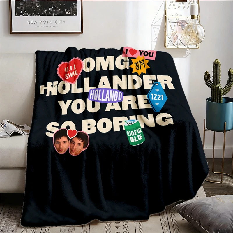 OMG Hollander You Are So Boring Flannel Blanket, Hockey Flannel Throw, Shane Ilya Cozy Blanket, Hockey Romance Warm Blan