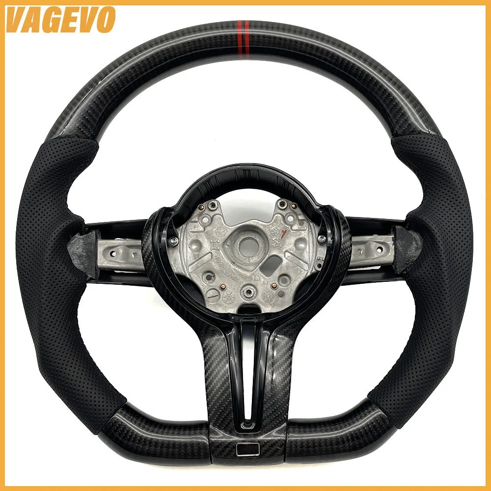 Carbon fiber leather sports steering wheel for BMW F30 F32 F10 F20 F07 F01 F90 E90 E46 M3 M5 M steering wheel