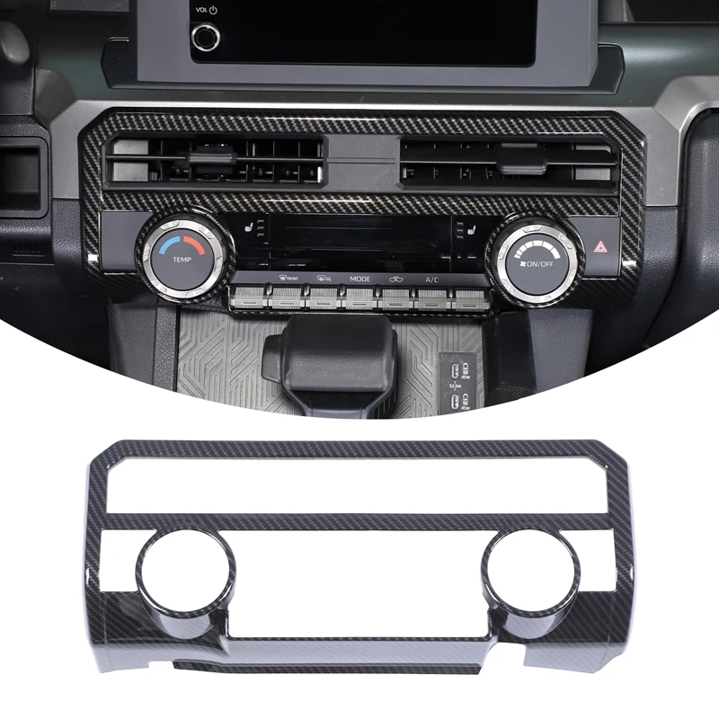 

Dashboard Air Vent Cover Trim Sticker Central Control AC Air Vent Frame Decor Car Accessories For Toyota Tacoma N400 2024-2026