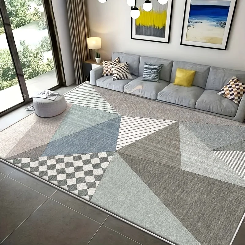 

Velvet, Indoor Carpet, Home Carpet, Home Decoration, Light-colored, Abstract, Exhibition Hall, Game Room, Gray Carpet Creates a Unique Cozy and Relaxing Corner for the Floor. Machine Washable, Suitable for Indoor Use, Sofa, Coffee Table, Bathroom- A