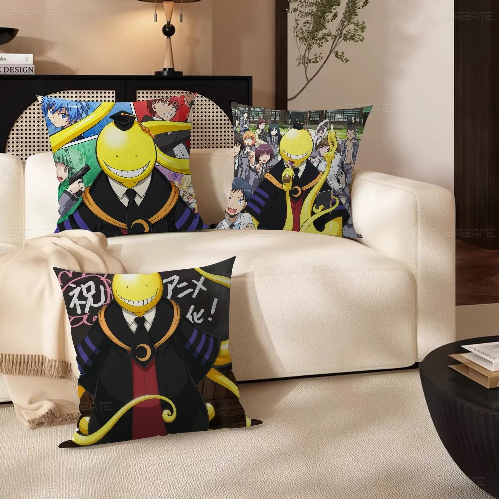 

Assassination Classroom Personalized Pillow Dust Cover Bedroom Kids Party Decoration Pillowcase Birthday Children Gift