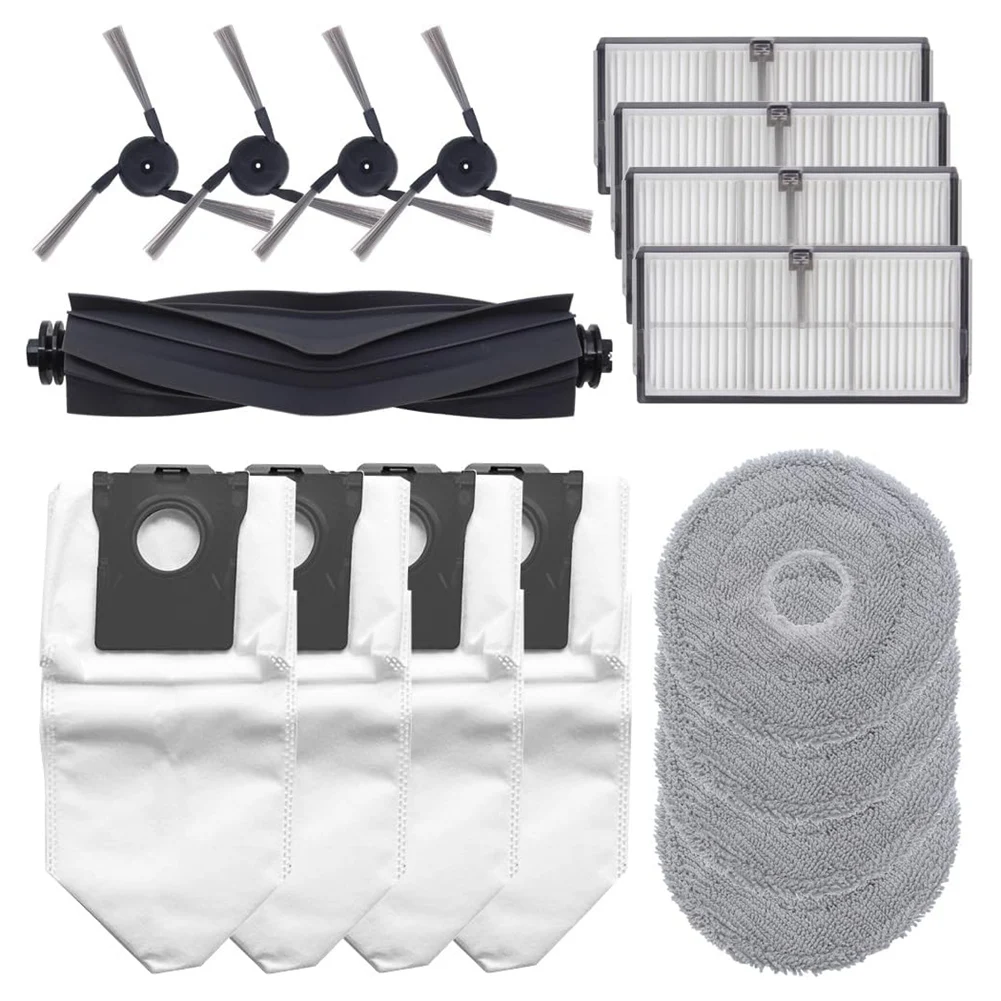 A94E-para Dreame X40 Ultra Robot aspirador Cepillo Lateral principal filtros Hepa paño de mopa bolsas de polvo piezas de repuesto