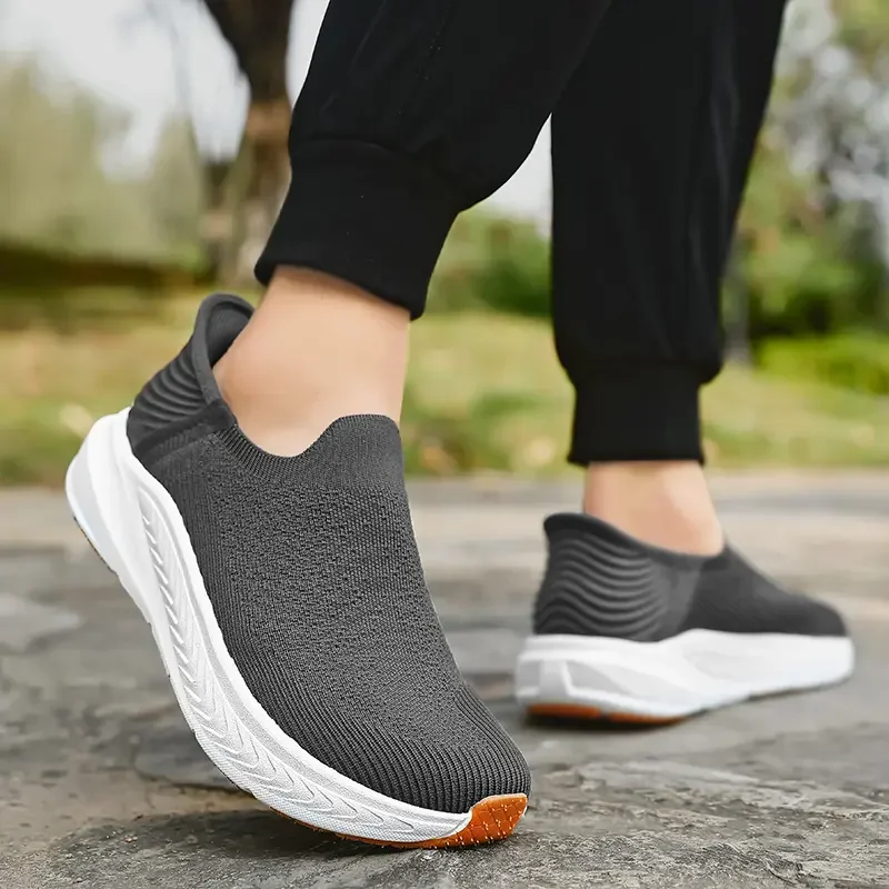 Herren-Slipper Barfußschuhe Übergröße Breiter Zehenbereich Zero Drop Rutschfeste Wanderschuhe Atmungsaktive Outdoor-Laufschuhe – Detail 13