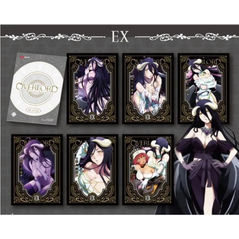 Original Overlord Luxury Collection Card Box Anime Characters Limited Edition Metal Hollow Out Cards TCG Game Toy Boy Hobby Gift