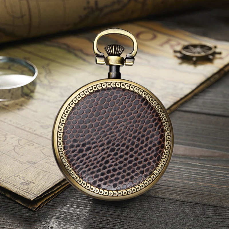 1pc Vintage Style Mechanical Pocket Watch with Thickened Chain This pocket watch is perfect as a holiday gift for your family