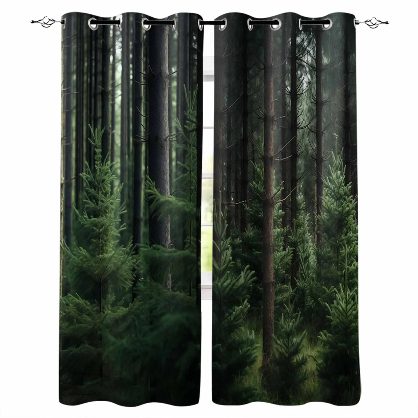 

Wallpaper Forest Tree Autumn Curtains For Living Room Kids Bedroom Window Curtain Balcony Hall Drape Long Cortinas