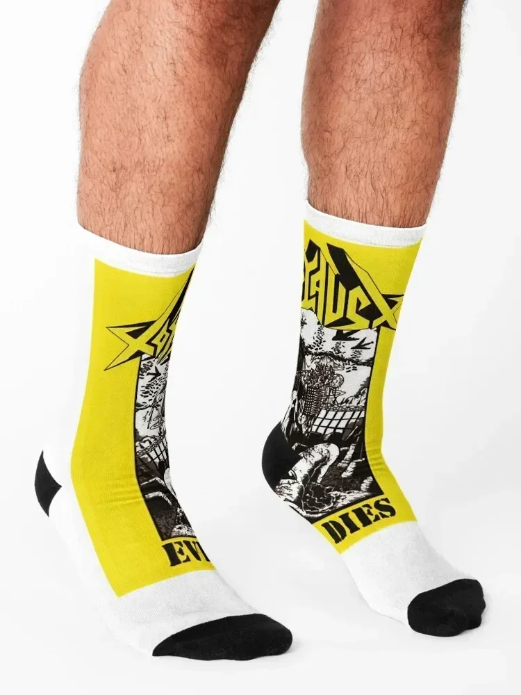 Mens Best Toxic Holocaust Band Vintage Photograp Socks cool Sports summer Boy Socks Women's