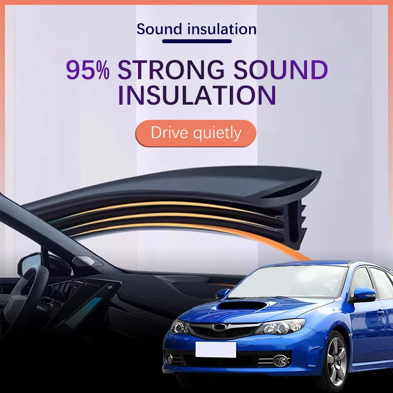 Car Dashboard Sealing Strip Interior Auto Noise Sound Insulation Rubber Trim Weatherstrip For Subaru Impreza RS Outback