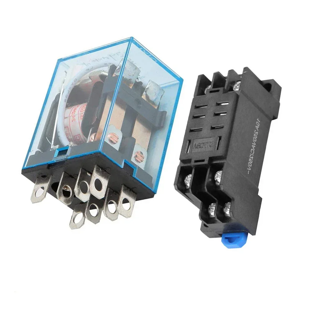 Simplified Electrical Solutions Reliable LY2NJ AC Relay With Essential Components Including an Integrated Socket Base